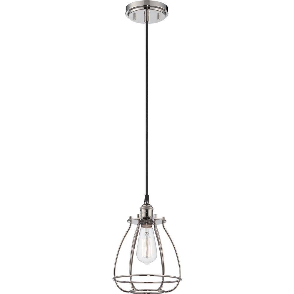 Nuvo Lighting 60/5401  Vintage - 1 Light Caged Pendant - Vintage Lamp Included in Rustic Bronze Finish